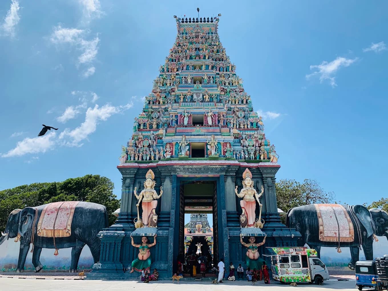 Scenic luxury travel image describing Nainativu Nagapooshani Amman Kovil - View 1